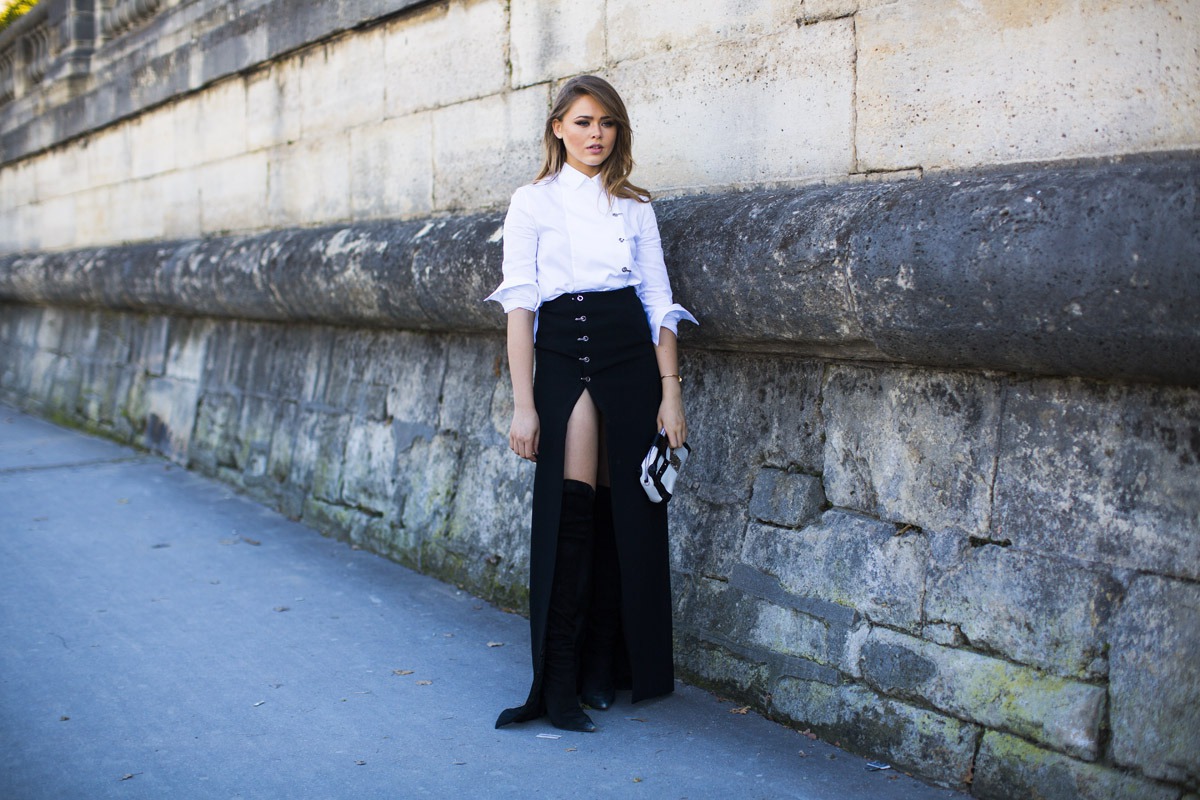 Blogger Kristina Bazan, Paris ve Milan Moda Haftaları'nda.