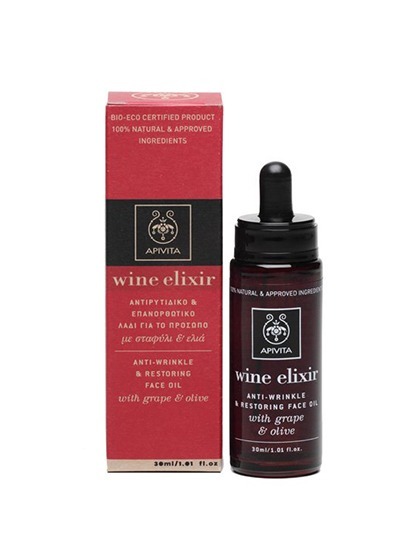 Apivita Wine Elixir Anti-Wrinkle & Restoring Face Oil