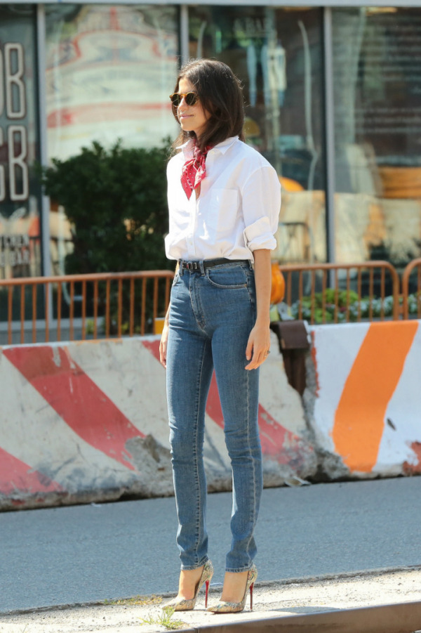 Skinny Jean + Beyaz Gömlek
