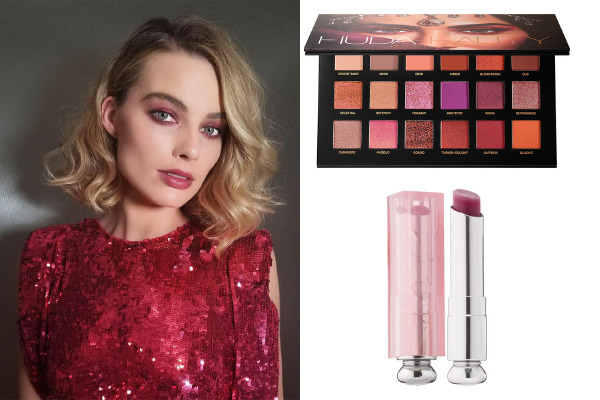 Ürünler: Huda Beauty Desert Dusk Eyeshadow Palette, Dior Addict Lip Glow Color Reviver Balm - Berry