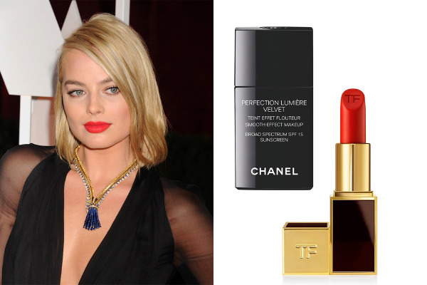 Ürünler: Chanel Perfection Lumiére Velvet Foundation, Tom Ford Matte Lip Color - In Flame