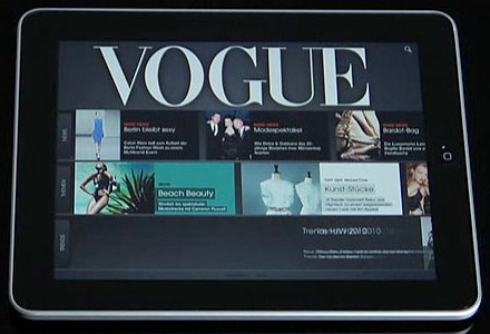 Vogue Almanya iPad'de