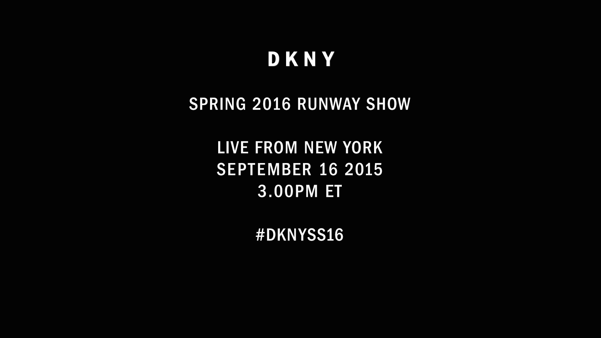 DKNY 2016 İlkbahar/Yaz