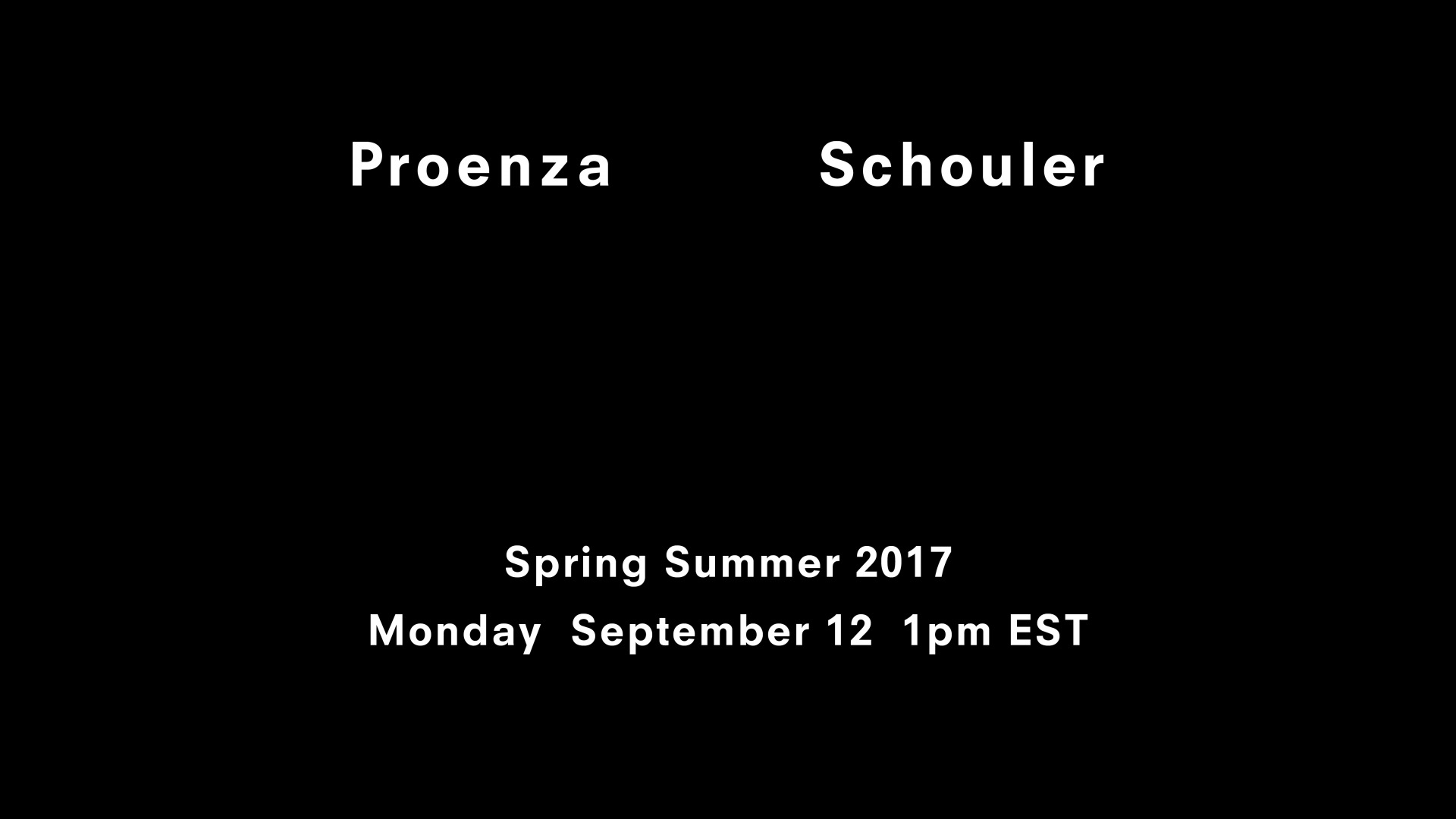 Canlı: Proenza Schouler 2017 İlkbahar/Yaz