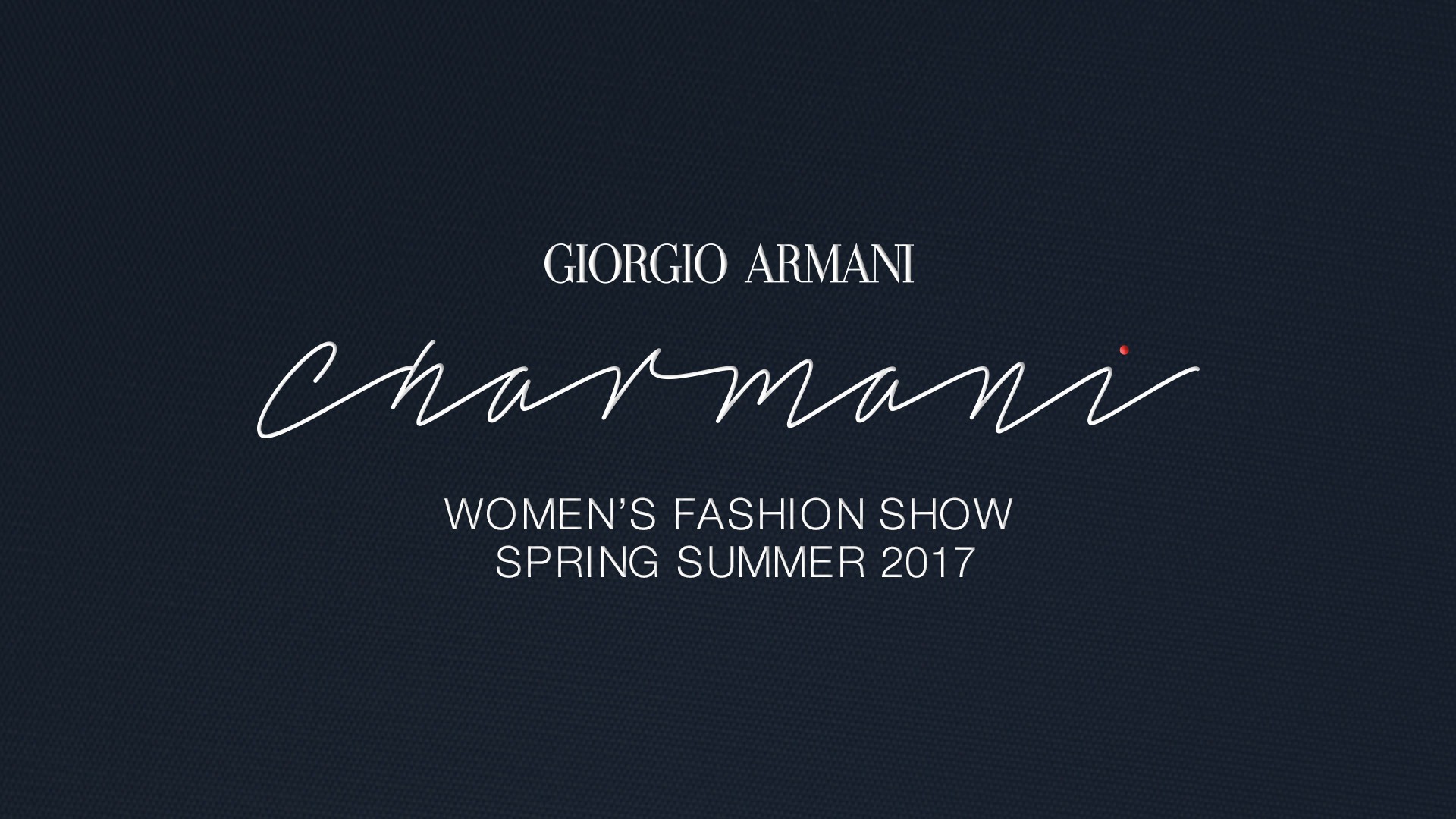 Canlı: Giorgio Armani İlkbahar/Yaz 2017