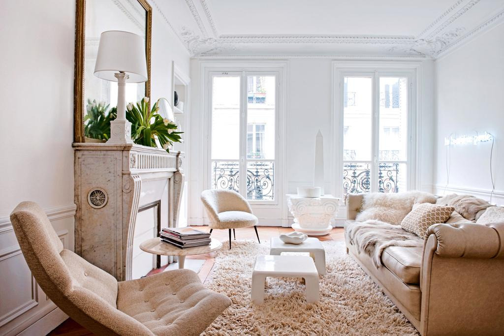 Photographed by Nicolas Mathéus. From a French interior designer’s elegant Parisian apartment