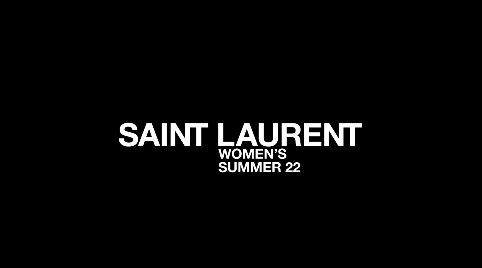 Saint Laurent Paris 2022 İlkbahar/Yaz