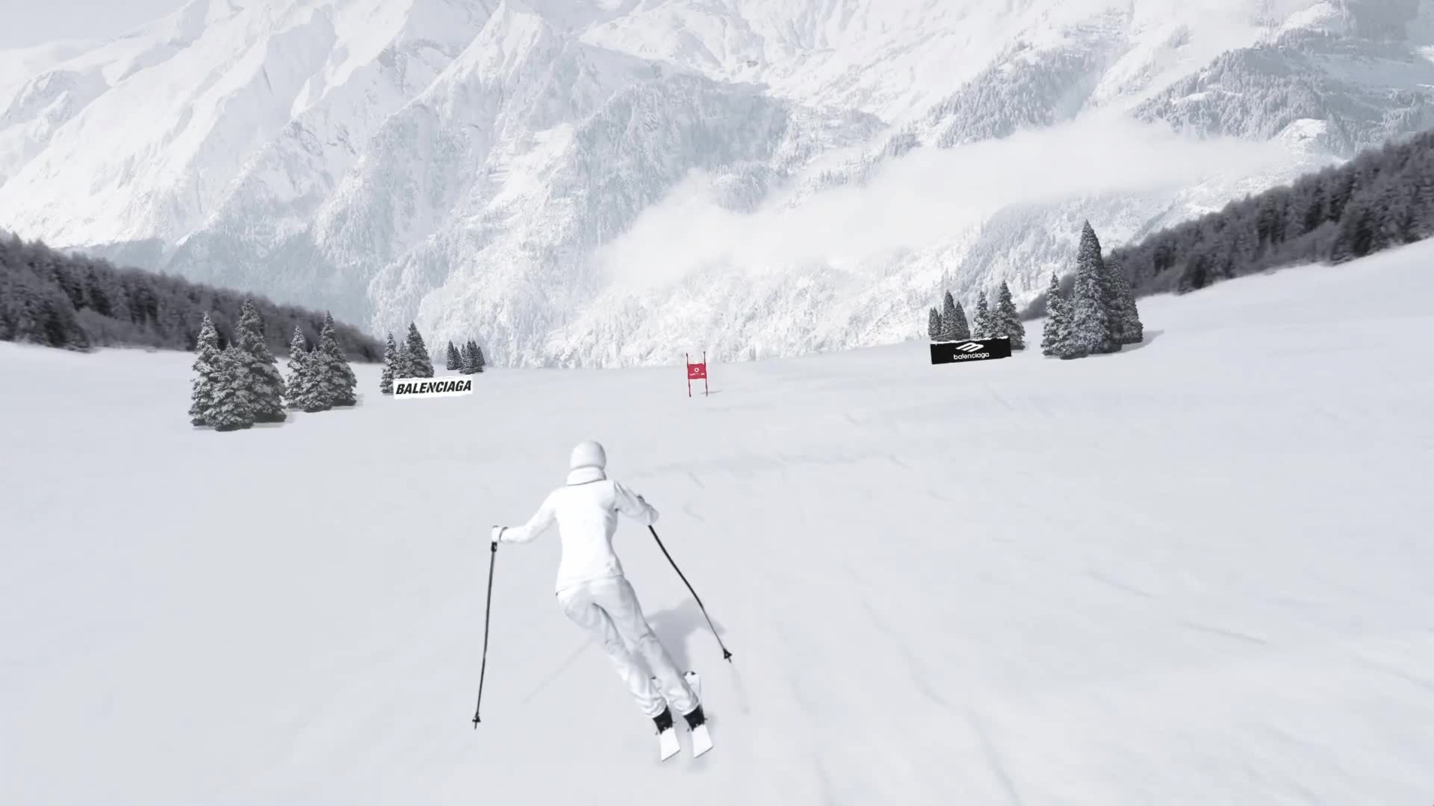 Balenciaga, İlk Skiwear Koleksiyonu için Bir Video Oyunu Geliştirdi