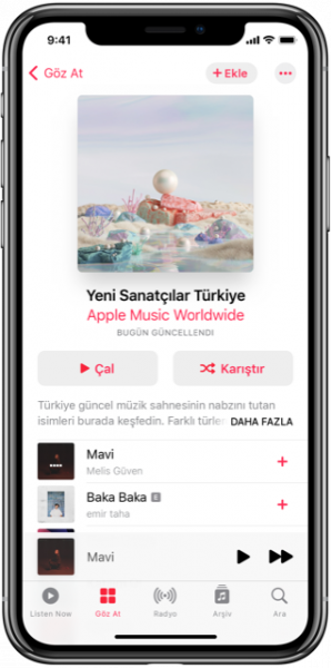 Apple Music Yeni Sanatçılar Türkiye Çalma Listesi