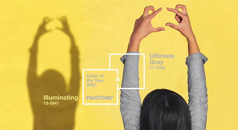 pantone ultimate gray & illuminating