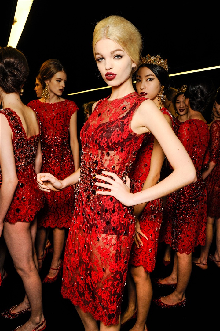 Dolce & Gabbana 2013-2014 Sonbahar/Kış Çekim Arkası