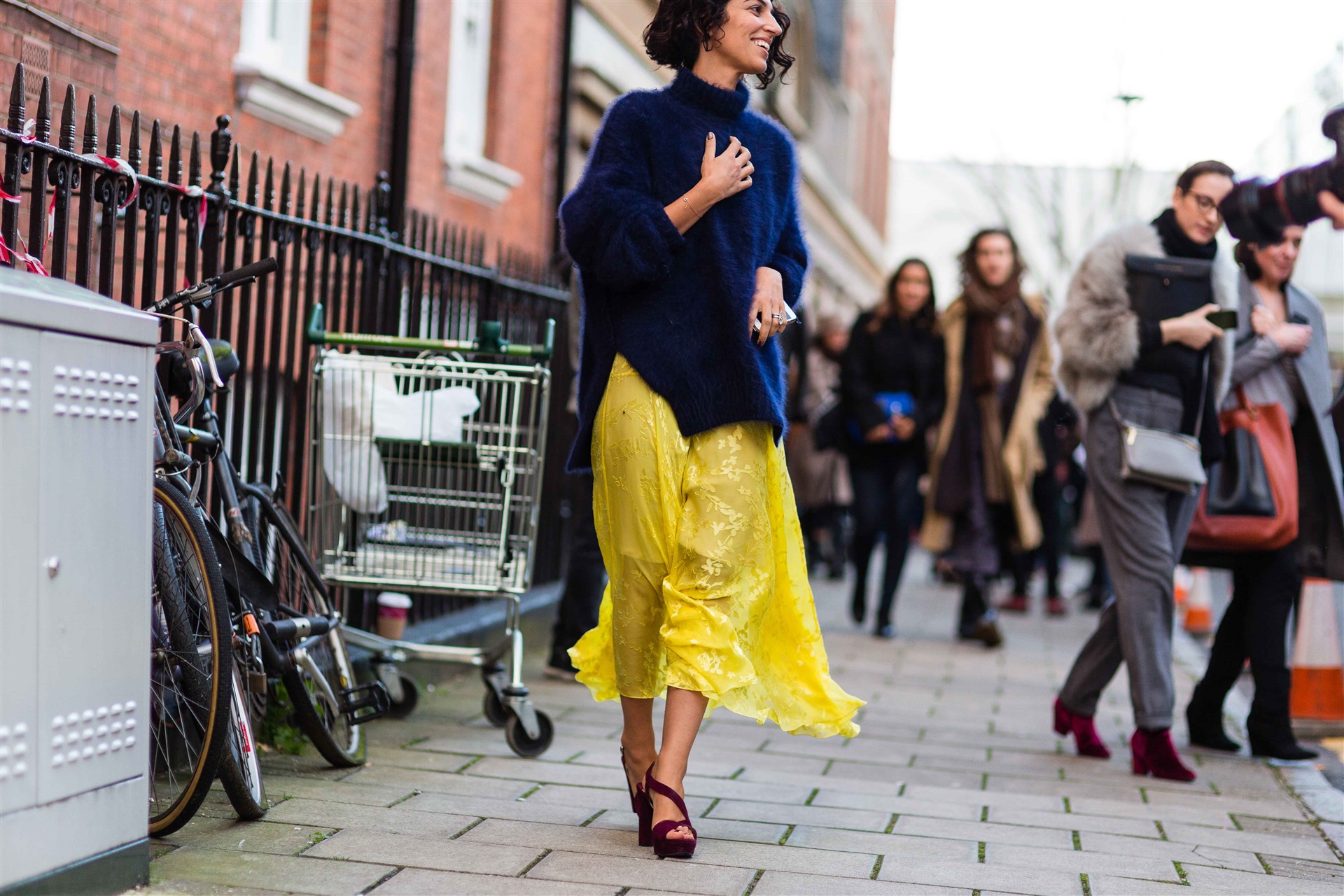 2014-2015 Sonbahar/Kış Londra Moda Haftası Sokak Stili