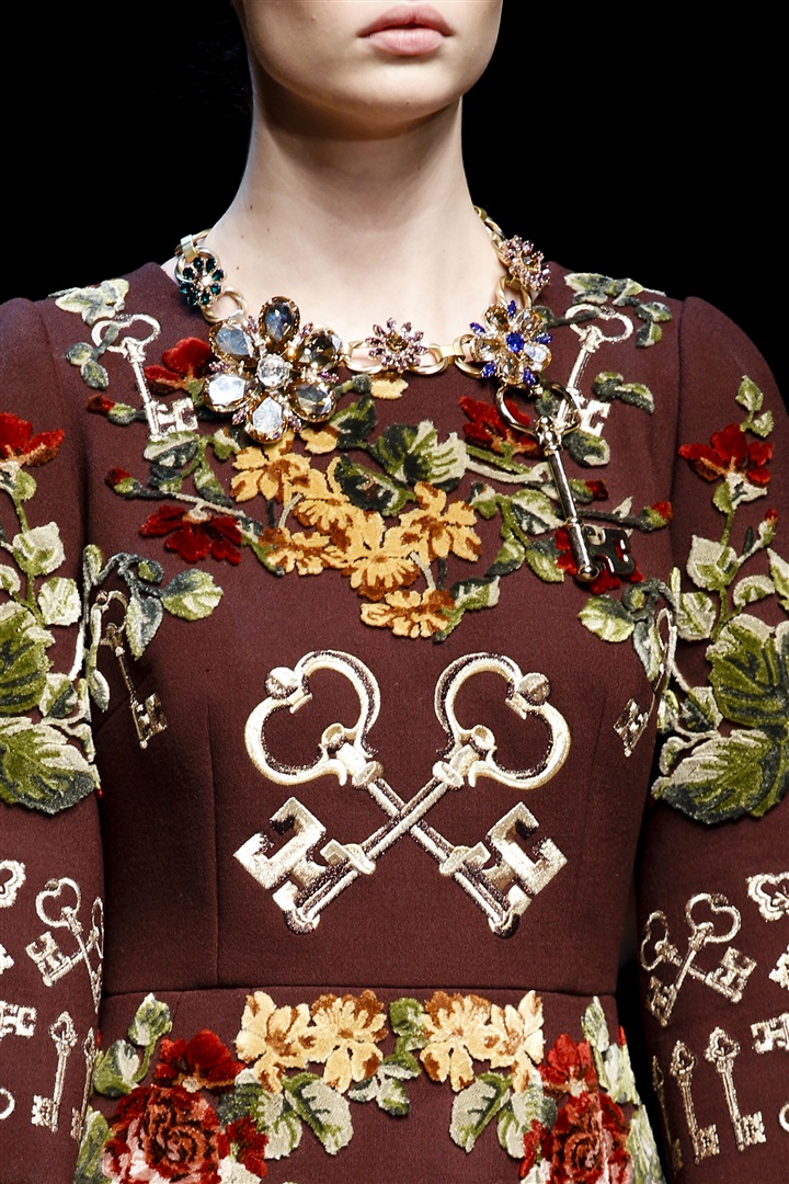 Dolce & Gabbana 2014-2015 Sonbahar/Kış Detay
